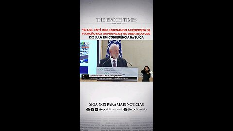 Lula defendendo a taxação dos super ricos