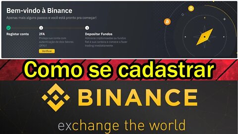 Como criar uma conta e se cadastrar na BINANCE
