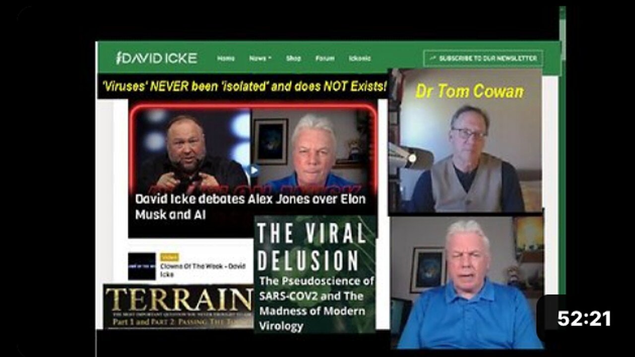 Dr Tom Cowan ft David Icke: God, Satan, Satanism, Religions, Child Sacrifice, Pedophilia etc!