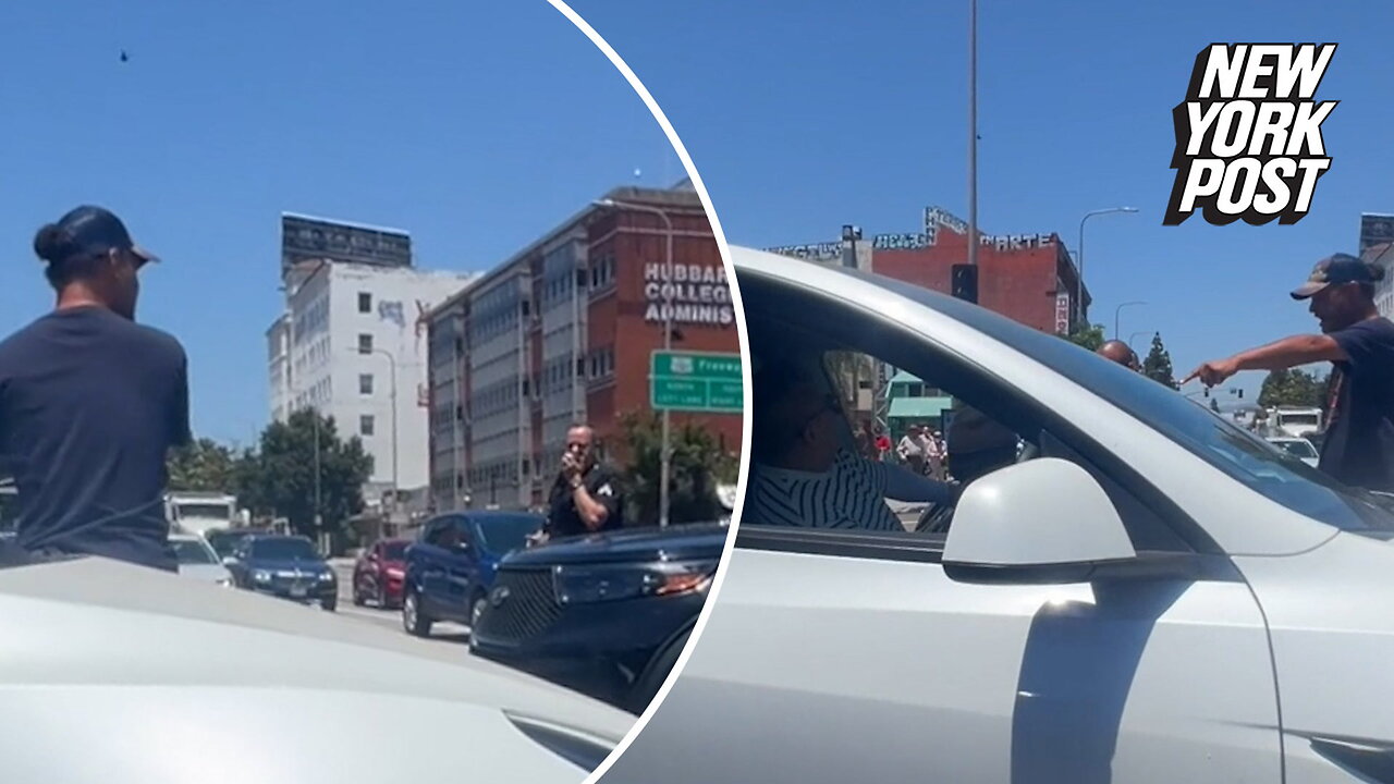 Heroes stop Telsa carjacking in the middle of Los Angeles traffic