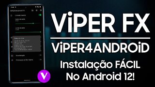 Instale o ViPER4ANDROID FX no ANDROID 12 | Viper FX para VÁRIOS SMARTPHONES!