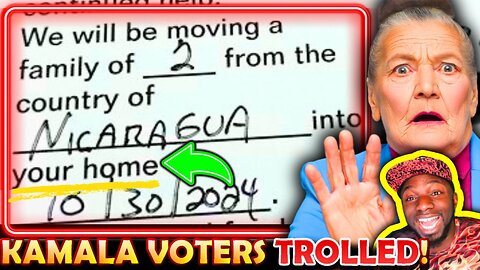 🚨"WE SAID NO!" SCARED Kamala Voters TROLLED After Receiving MANDATES To Take In ILLEGAL MIGRANTS!