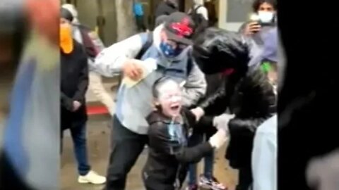 Video Shows Milk Poured Into Young Child's Eyes After Seattle Police Pepper Spray Her