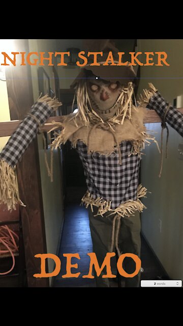 Spirit Halloween 2021 Night stalker demo
