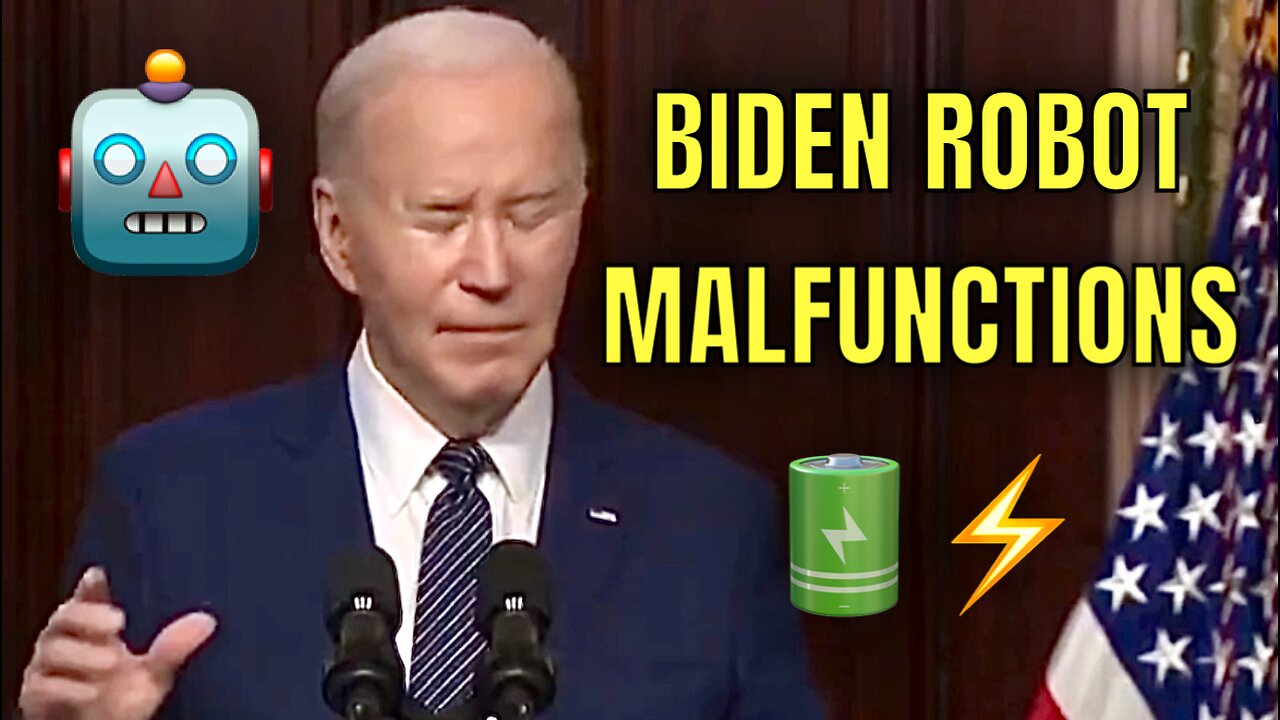 Biden’s Batteries COMPLETELY Drained TODAY during his Speech🪫