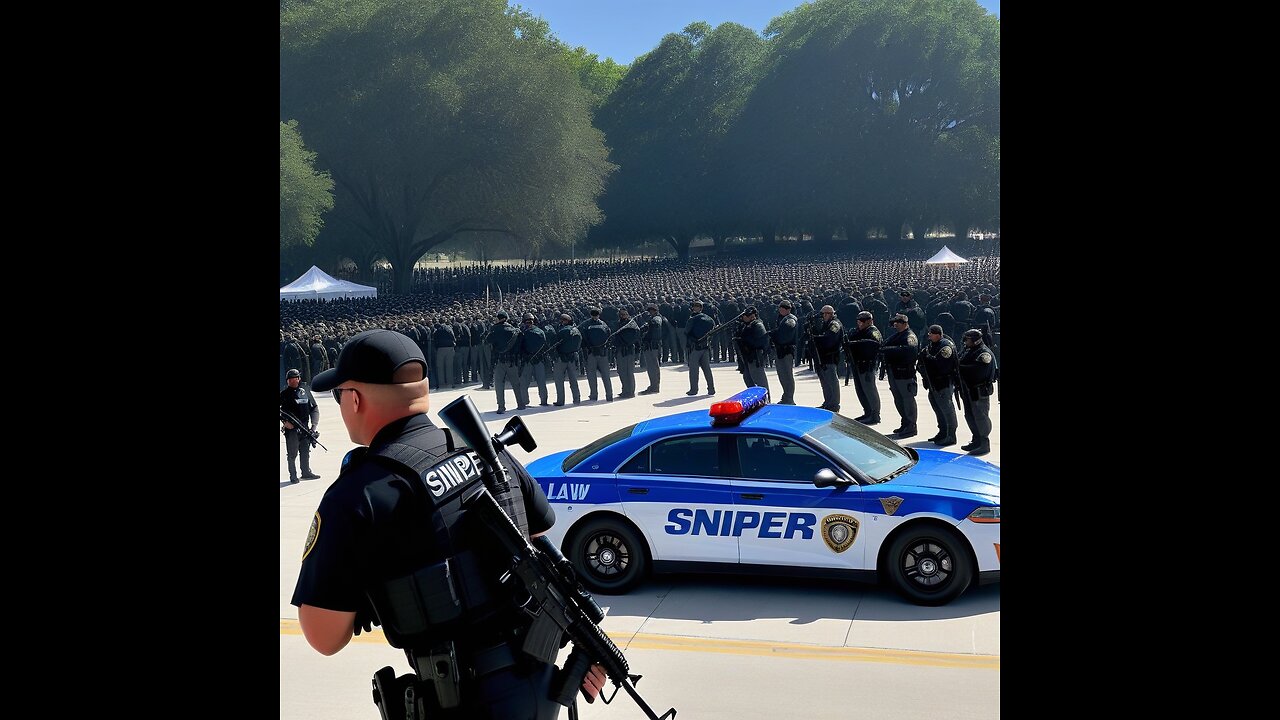 Snipers and Law Enforcement setting up Before Rally Shooting.