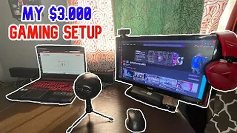 My OFFICIAL GAMING SET UP Going Into NBA 2K22🔥 (CHEAP SETUP)