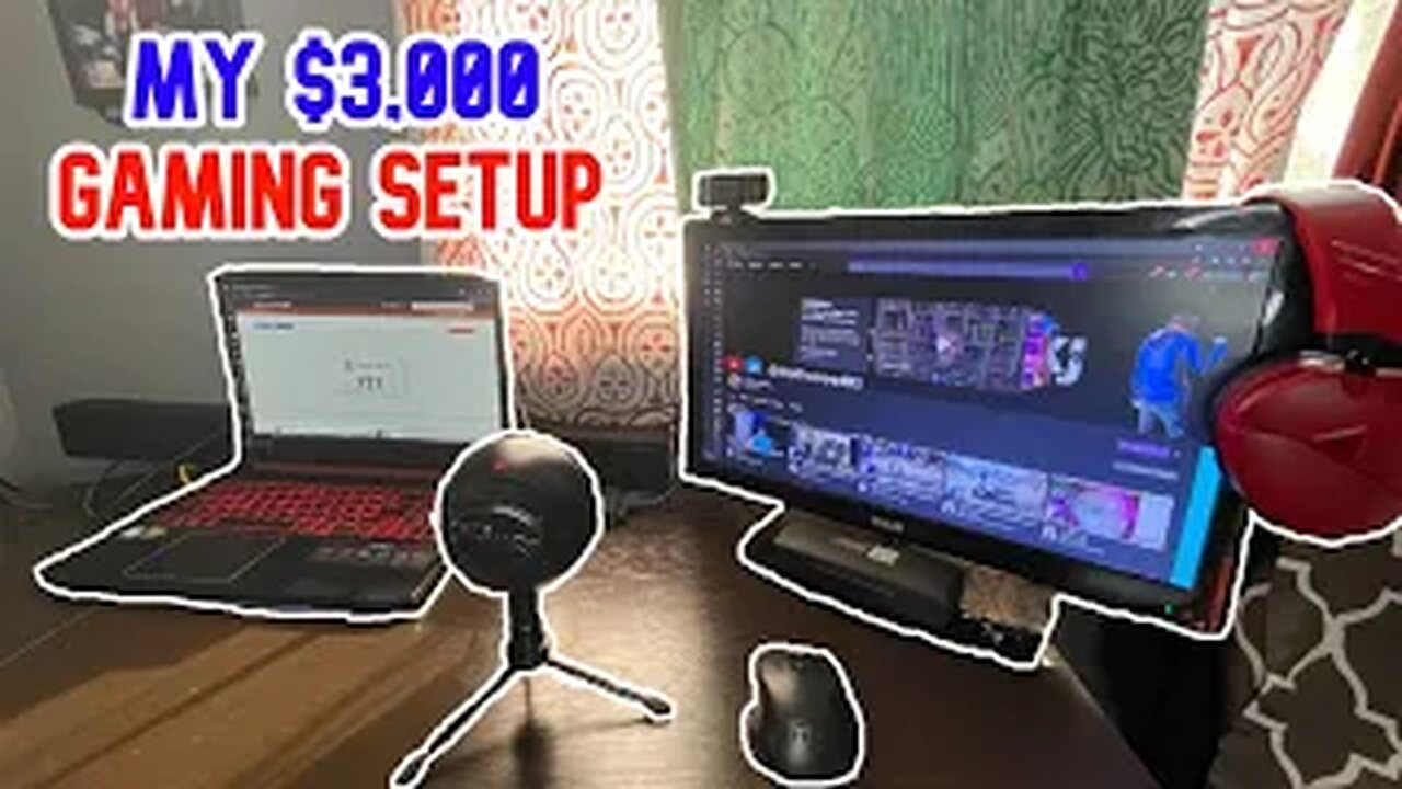 My OFFICIAL GAMING SET UP Going Into NBA 2K22🔥 (CHEAP SETUP)