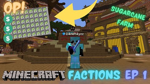 Grinding A SUPER OP Sugarcane Farm | Minecraft Factions Ep 1 - Advancius Network