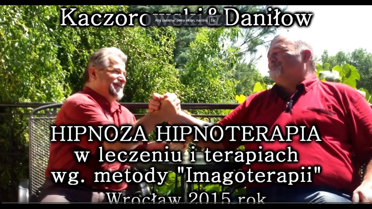 HIPNOZA I HIPNOTERAPIA W TERAPIACH I LECZENIU - FENOMEN HIPNOZY I UZDRAWIANIA/2015©TV IMAGO