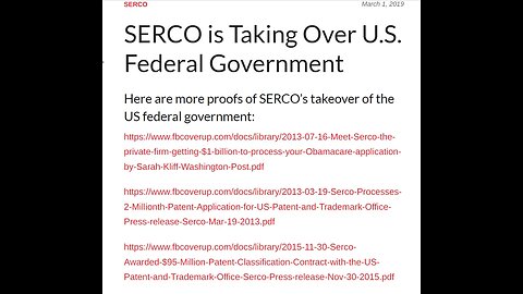 🇬🇧 CROWN COUP : BRITISH SERCO TAKEOVER OF AMERICA - British traitors infiltrating America -?