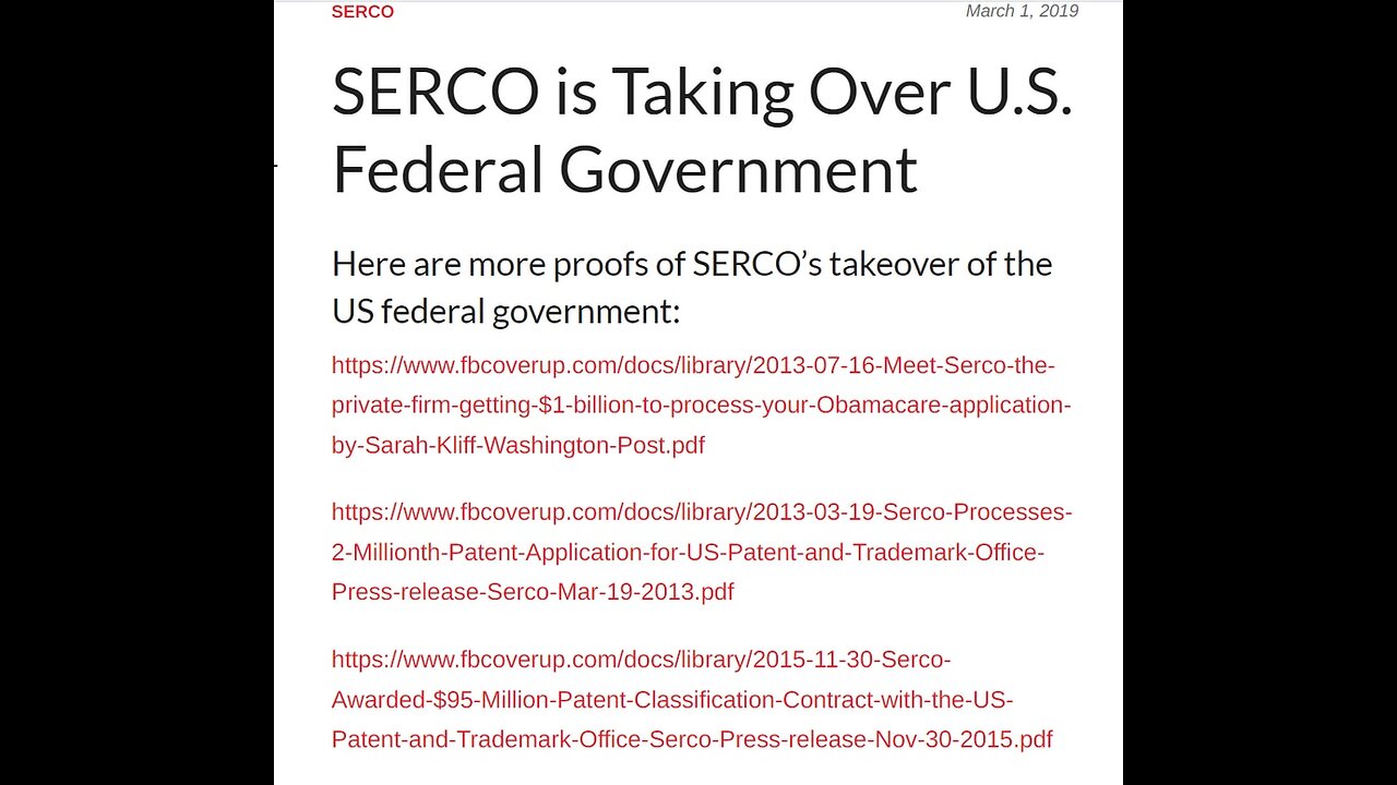 🇬🇧 CROWN COUP : BRITISH SERCO TAKEOVER OF AMERICA - British traitors infiltrating America -?