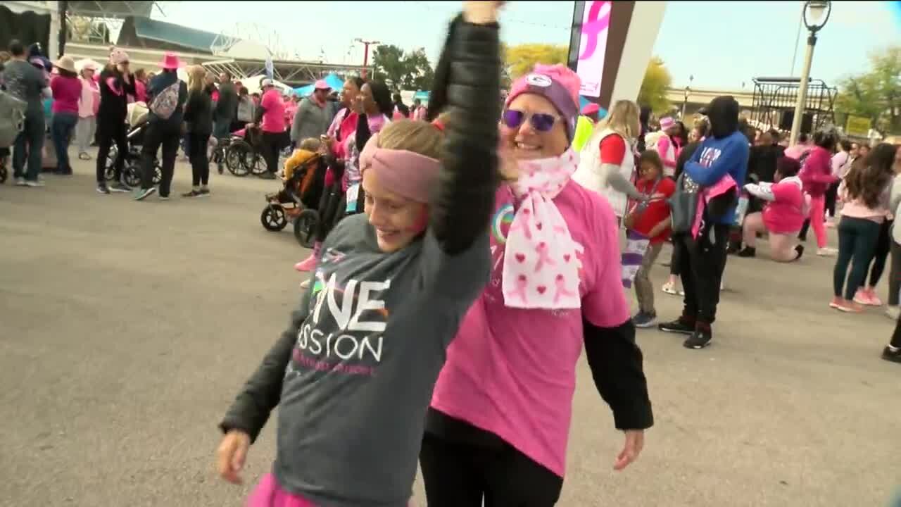 Thousands gather at Summerfest grounds for breast cancer awareness walk