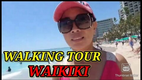 WALKING TOUR WAIKIKI BEACH 🇺🇸