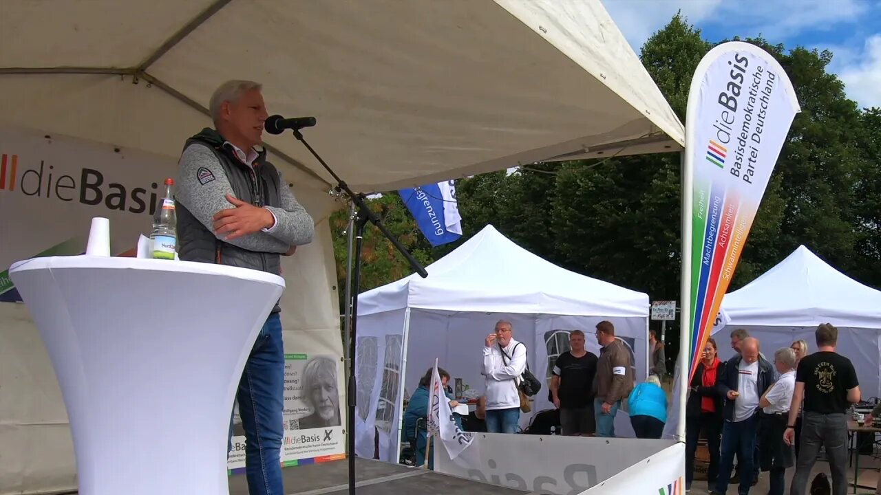 Rede von Uwe Fleischer in Flensburg am 19.09.2021 - Listenkandidat für dieBasis LV-SH