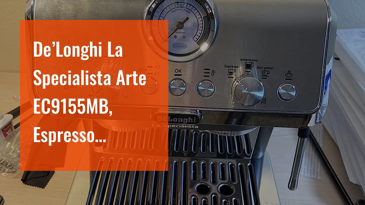 De’Longhi La Specialista Arte EC9155MB, Espresso Machine with Grinder, Bean to Cup Coffee & Cap...