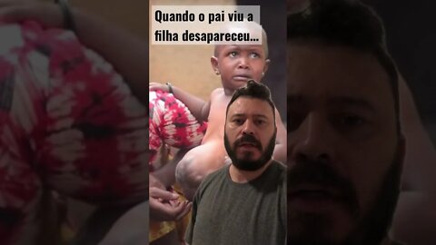 Pai desaparece quando olha para a barriga da filha; assista ao vídeo do canal Top Share BR