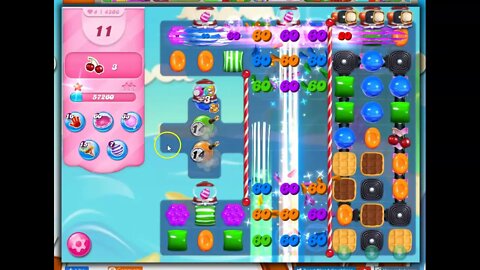 Candy Crush Level 4206 Audio Talkthrough, 1 Move 0 Boosters