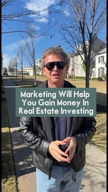 Reinvest back into marketing as an investor