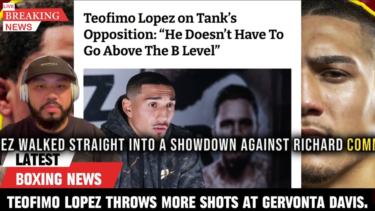 Teofimo Lopez THROWS SHOTS at Gervonta Davis