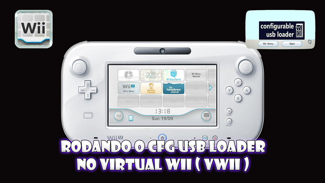 Rodando o CFG USB Loader em nosso Virtual WII [vWII].