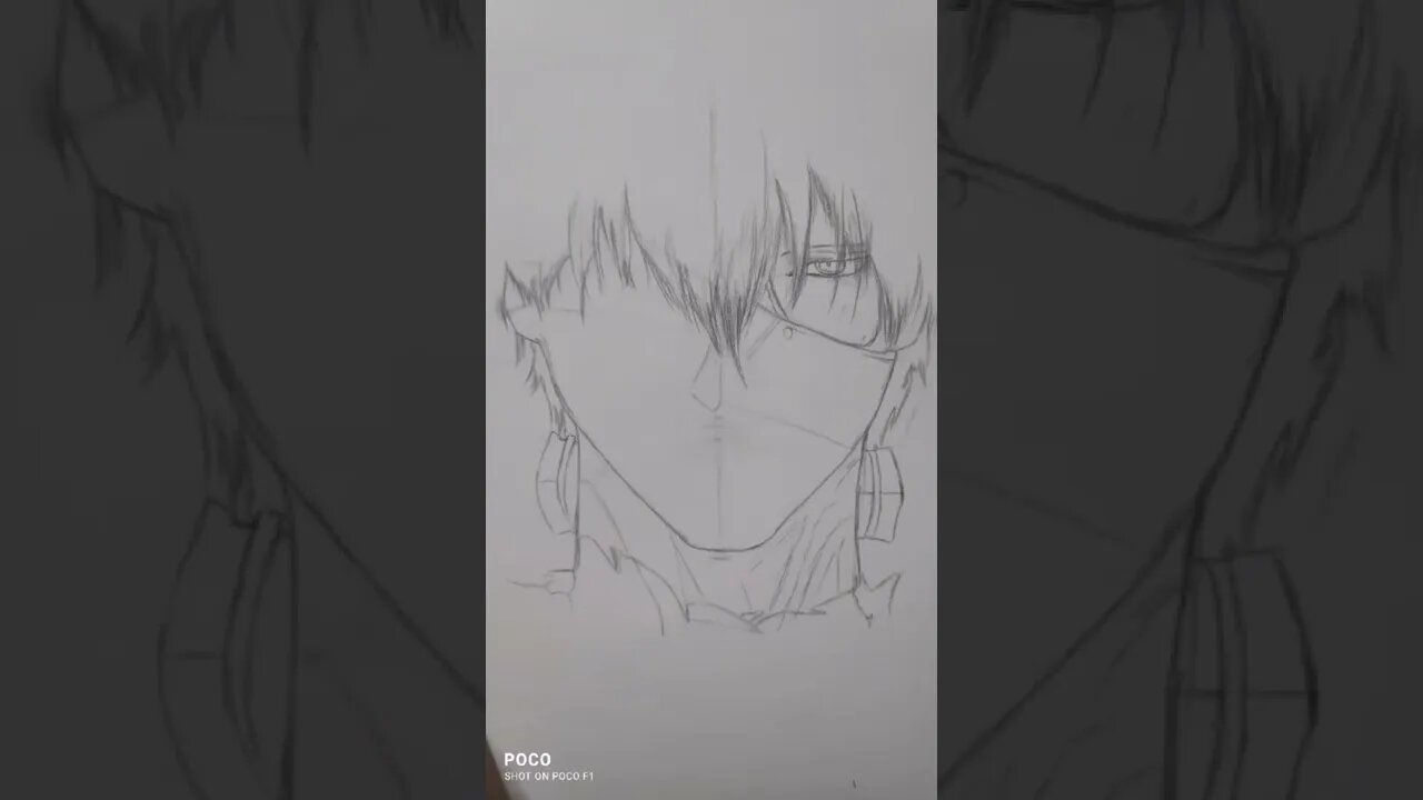 outline v/s sketch(AKAZA) ##youtubeshorts #shorts #shortsvideo #sketch#like #ytshorts #demonslayer