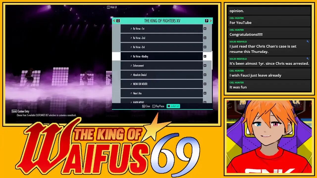 King of Fighters 15 Basic Trials Modes and talking current events with chat