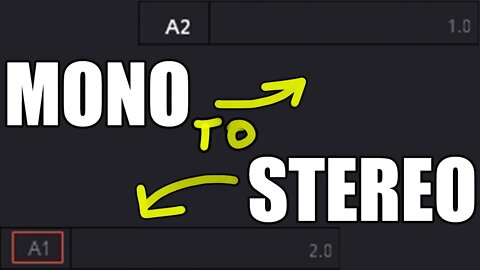 How to use stereo audio in DaVinci Resolve 18
