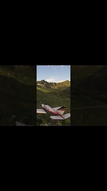 Super Steep Plane Landing #short #shorts
