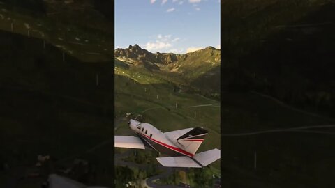 Super Steep Plane Landing #short #shorts