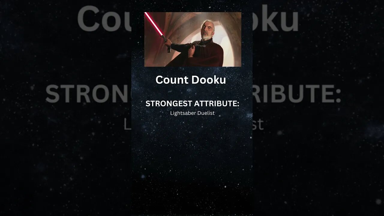 Star Wars Character Spotlight: Count Dooku #shorts