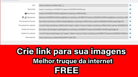 Esse Truque você não sabia!!! - Crie link para imagens -