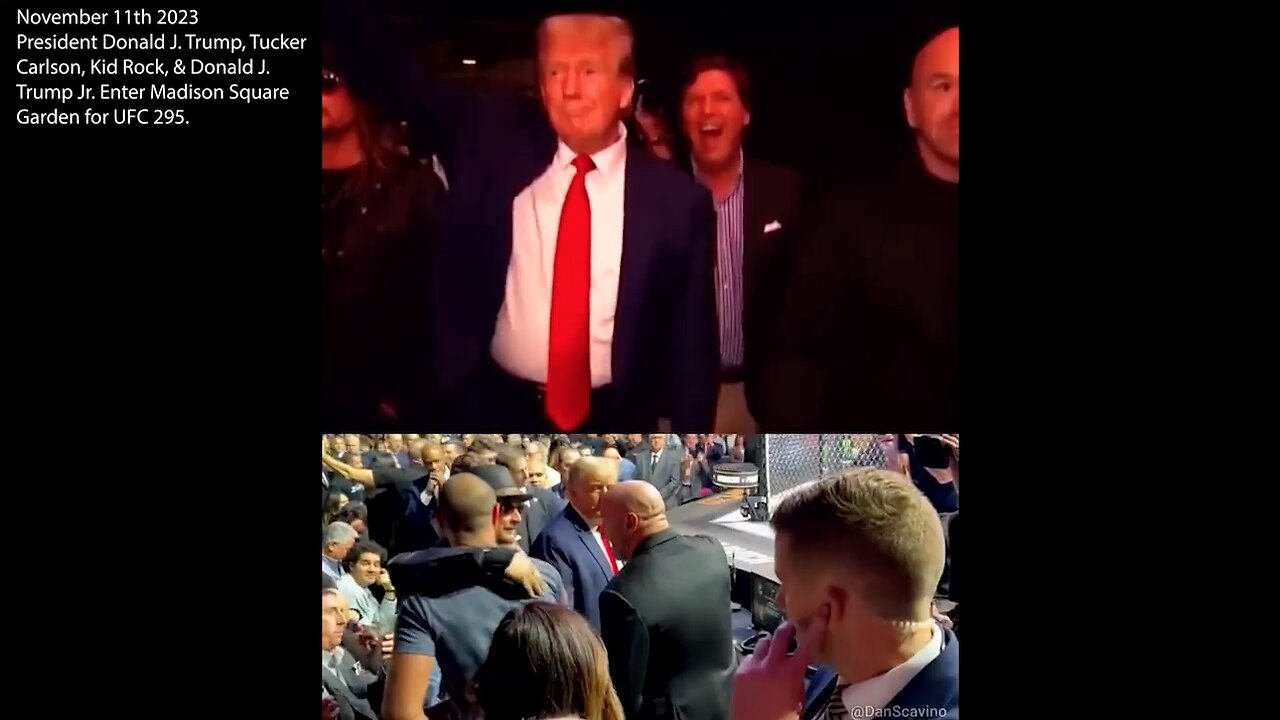 Donald J. Trump Enters Madison Square Garden With Tucker Carlson, Kid Rock, Dana White & Donald J. Trump Jr. | "It Was Just Overwhelming Cheers!!! Imagine a Minute of People Screaming At the Top of Their Lungs." - Joe Rogan