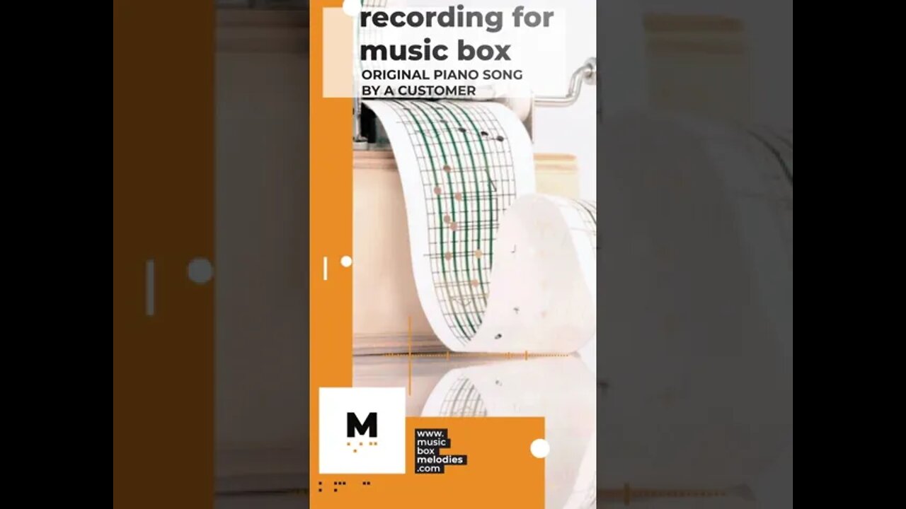 [Music box melodies] - Recording for Music Box - Original Piano Song by a customer #Shorts