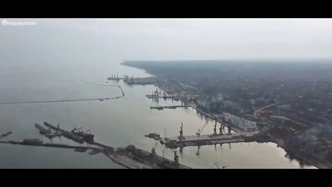 Russian sappers demining the coast near the port of Mariupol