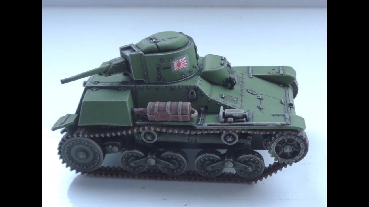 Diecast: 1/76 Type 97 Tankette Featuring Campbell The Toast