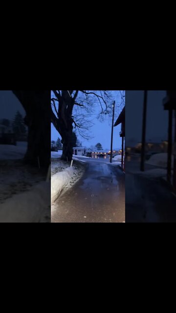 April snow. #bayfieldwi