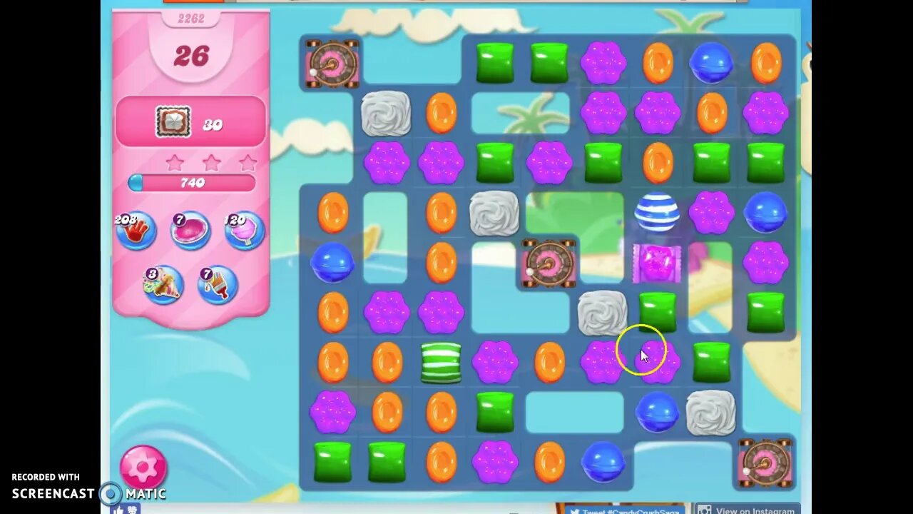 Candy Crush Level 2262 GLITCH report!