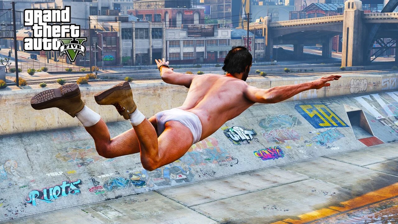 GTA V - RANDOM & FUNNY MOMENTS 62 (How To Ruin A Beach Party, Trevor Lost His Pants)