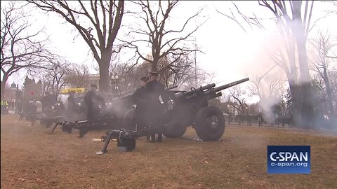 4 cannon inauguration salute for Clinton