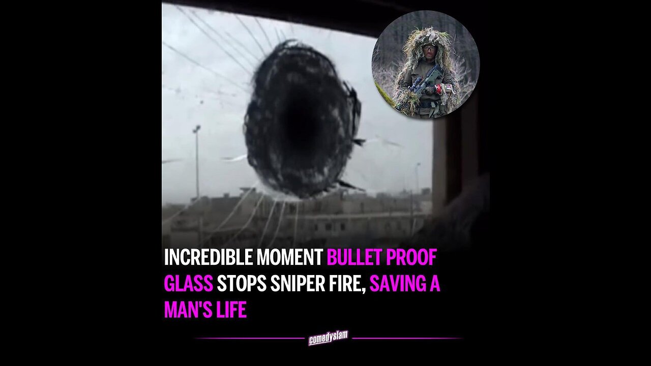 (Rare Footage) Bulletproof Glass Stops Taliban Sniper Rifle Shot from Hitting US Soldier in Iraq