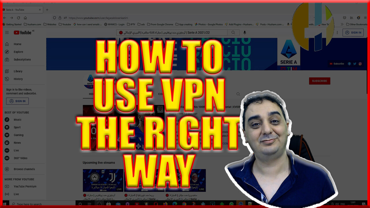 How to use VPN to watch football games on youtube?