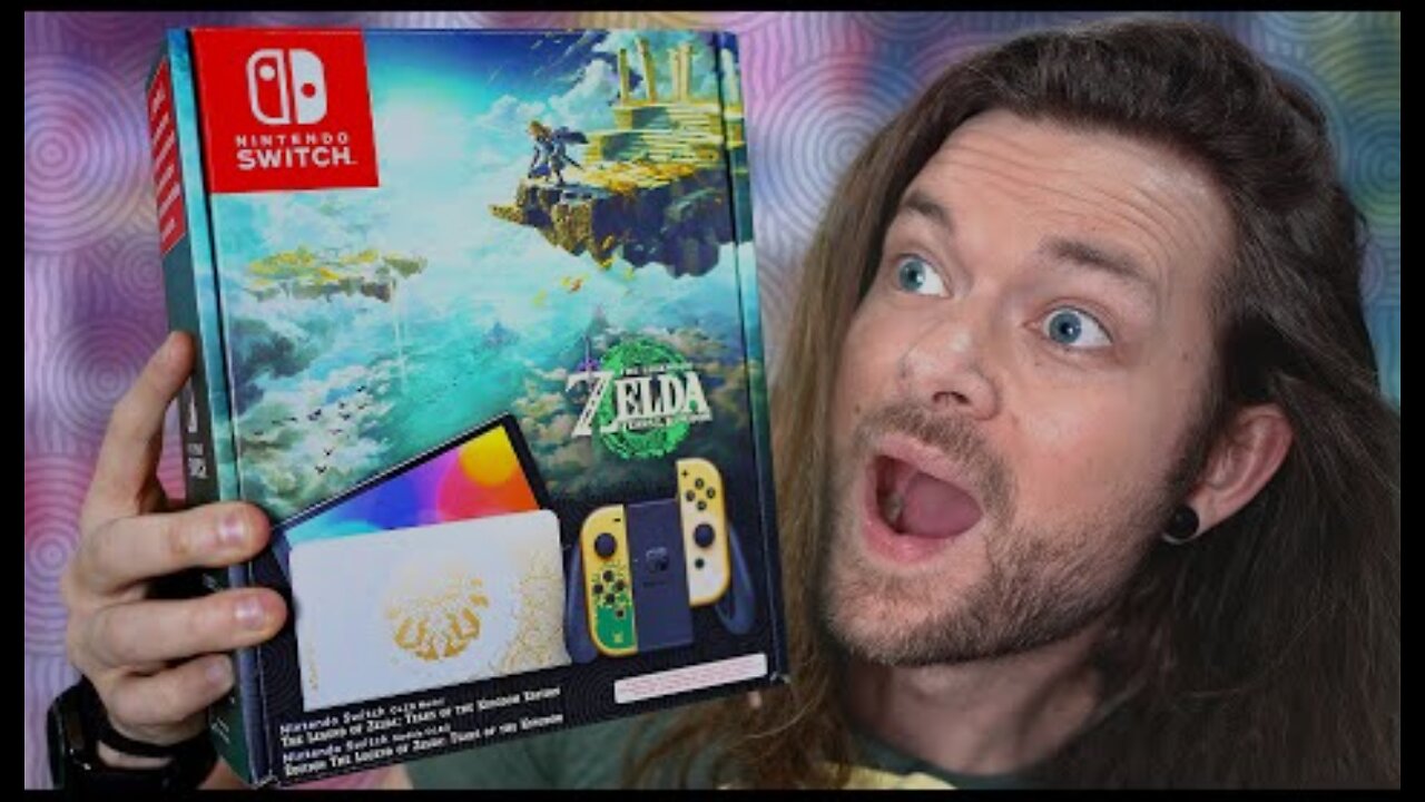 UNBOXING the ZELDA: Tears of the Kingdom OLED Nintendo Switch!