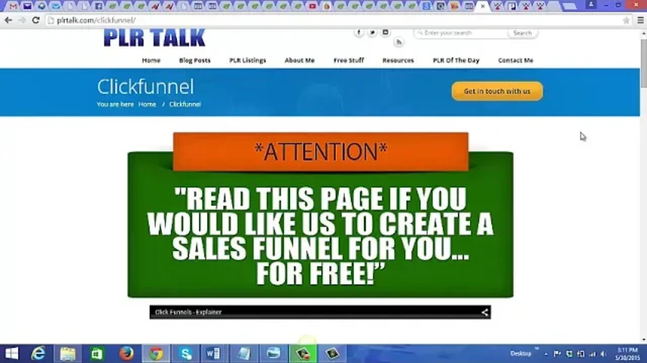 Read This Page if you Would like us To Created A sales funnel for you for free online course English