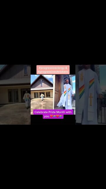 Tiktok Priests celebrate Pride Month #pride #tiktok #shorts