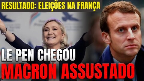 Macron ASSUSTADO! Le Pen chegou! Ela pode vencer!