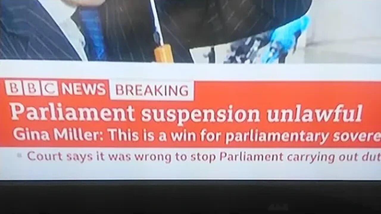 🤡 UK Parliament Suspension Deemed Unlawful 🤡