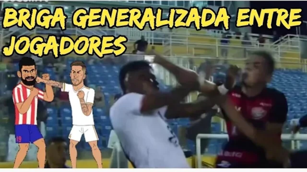 Série C tem briga com socos e chutes entre jogadores...