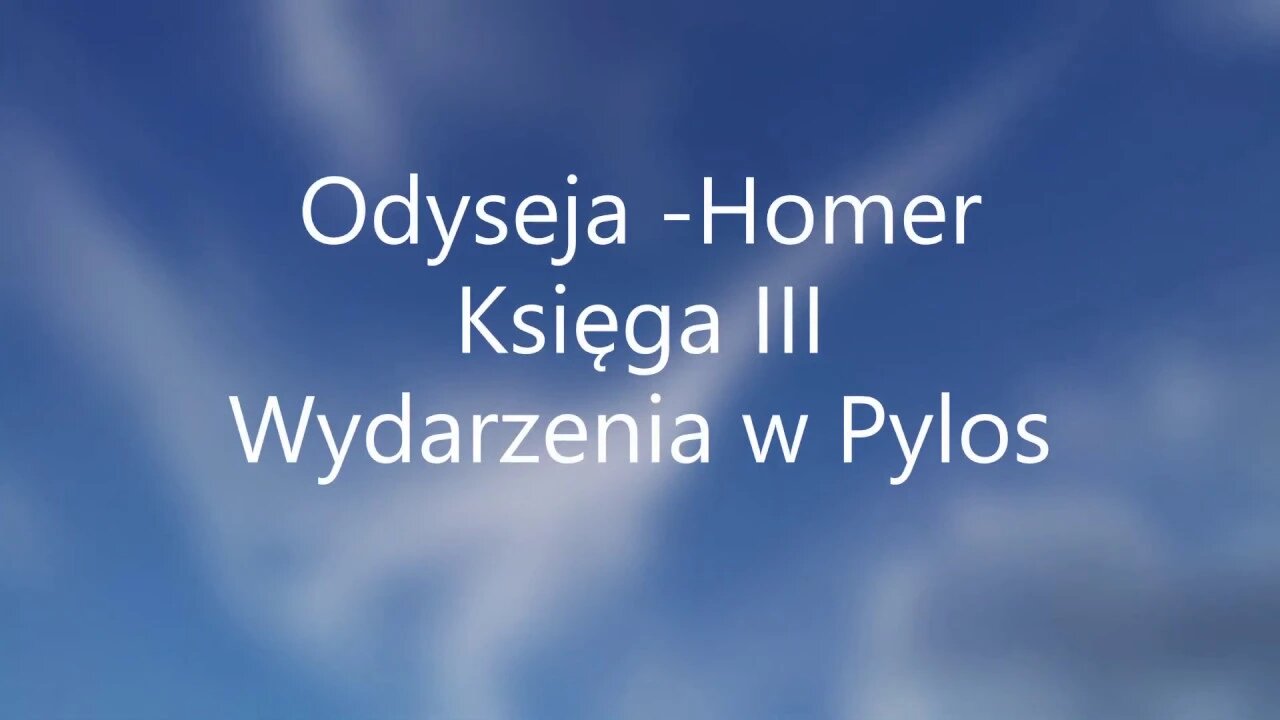 Odyseja -Homer Księga III audiobook