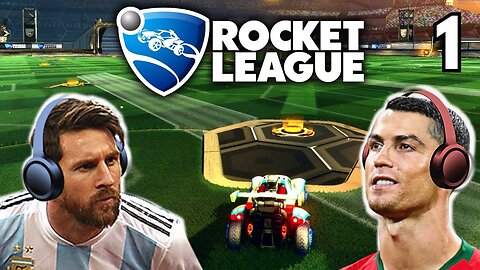 Messi & Ronaldo play Rocket League!